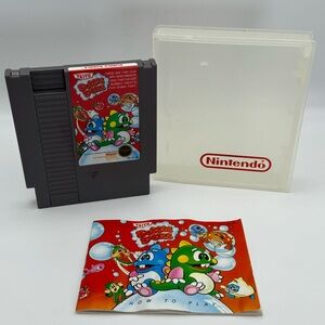 Vintage Nintendo NES Bubble Bobble game